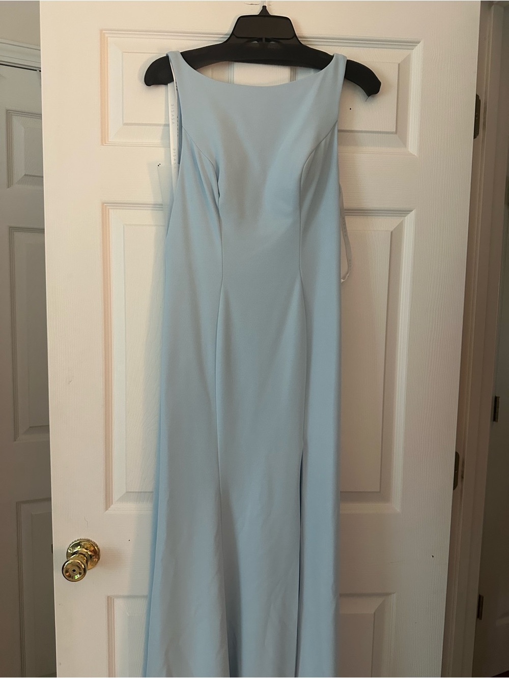 Azazie A6 Elegant Light Blue Formal Maxi Dress